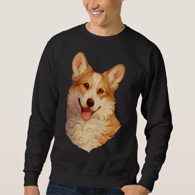 Sudadera Retrato de Corgi (Anverso)