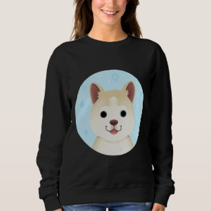 Sudadera Retrato de Cute Husky