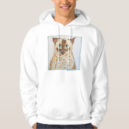 Sudadera Retrato de Gato Excéntrico y Colorido