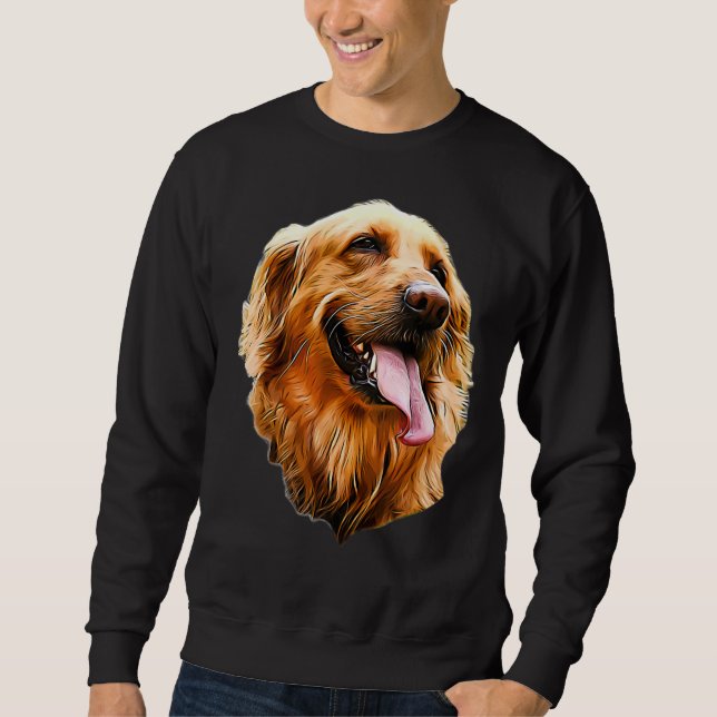 Sudadera Retrato de Golden Retriever (Anverso)