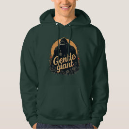 Sudadera Retrato de gorila gigante gentil arte floral atard