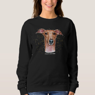 Sudadera Retrato de Greyhound italiano 4 Mascota propietari
