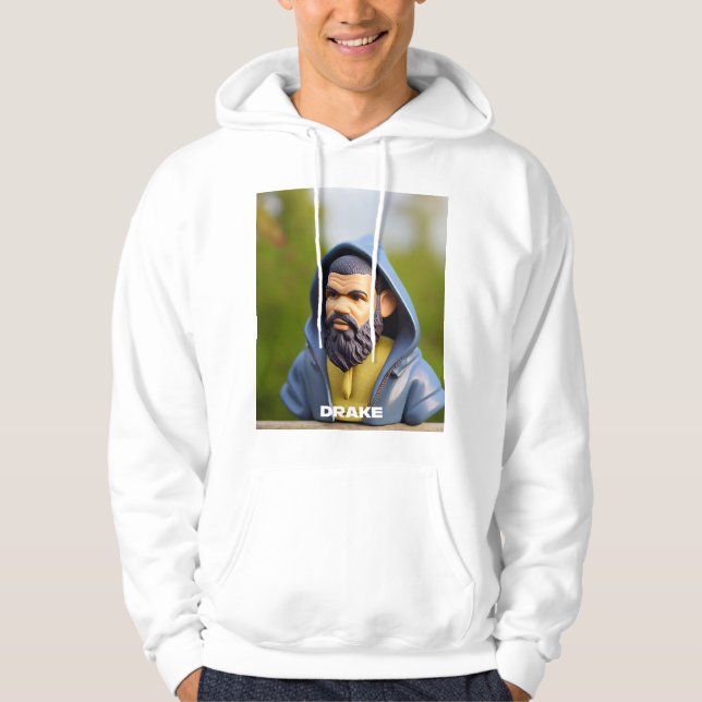 Sudadera Retrato de HipHop Drake Imagen de Gnomis Imagen de (Anverso)