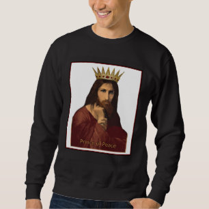 Sudadera Retrato de Jesús de Navidad Coronado Príncipe de P