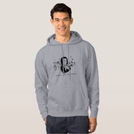Sudadera Retrato de Johann Sebastian Bach y busto con notas