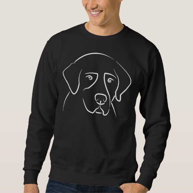 Sudadera Retrato de labrador adorable (Anverso)