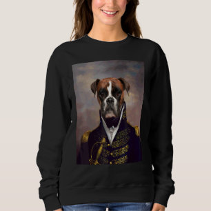 Sudadera Retrato de mascota renacentista perro boxer Pintur