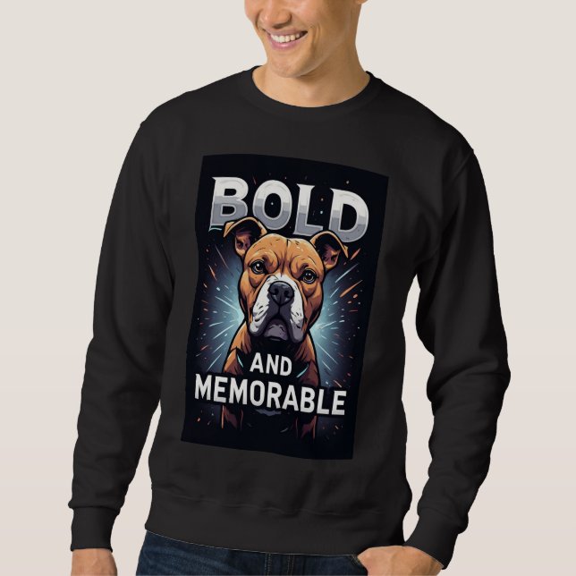 Sudadera Retrato de Perro Audaz y Memorable (Anverso)