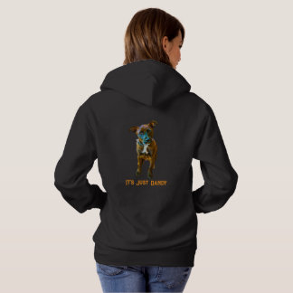 Sudadera Retrato de perro de arte pop colorido "Es solo dan