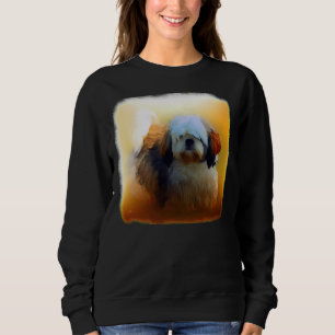 Sudadera Retrato de perro de Shih Tzu