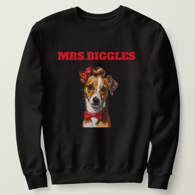 Sudadera Retrato de Perro Personalizado – Diseño de Nombre  (Anverso del diseño)