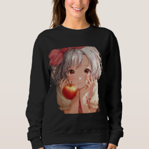 Sudadera retrato de personaje de anime moe lindo