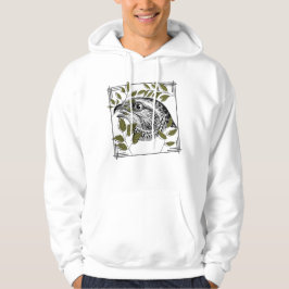 Sudadera Retrato de rapaz y hojas de olivo - Arte botánico