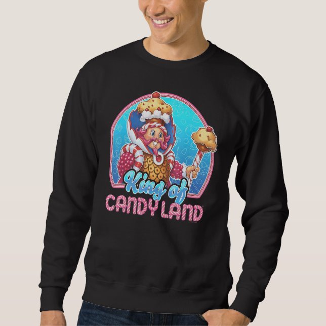 Sudadera Retrato de tierra de Candy Land Rey de Candy (Anverso)