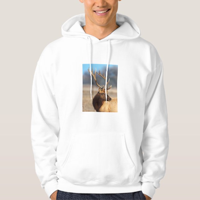 Sudadera Retrato de un impresionante alce toro (Anverso)