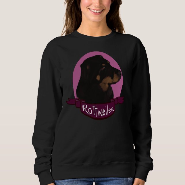 Sudadera Retrato De Un Rottweiler (Anverso)