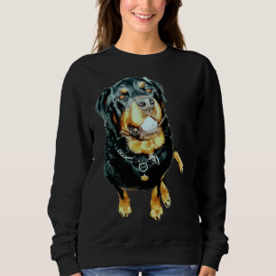 Sudadera Retrato fotográfico masculino de Rottweiler