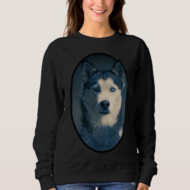 Sudadera Retrato Husky (Anverso)