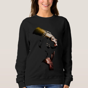 Sudadera Retrato minimalista de la reina egipcia Nefertiti