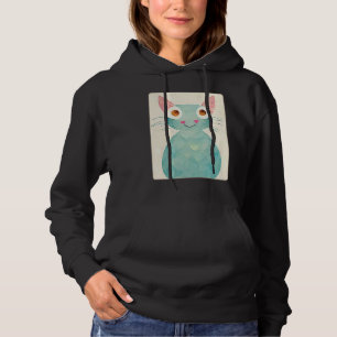 Sudadera retrato pastel de un gato para mujeres niños