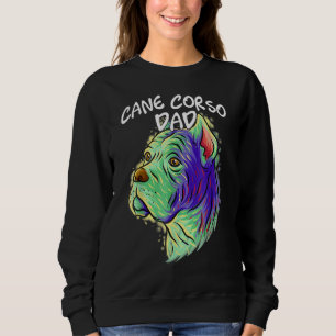Sudadera Retrato pop colorido Cane Corso Perro de papá padr