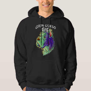 Sudadera Retrato pop colorido Cane Corso Perro de papá padr