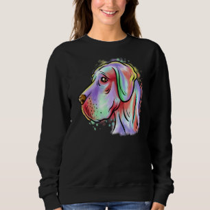 Sudadera Retrato pop colorido Gran Perro Danés