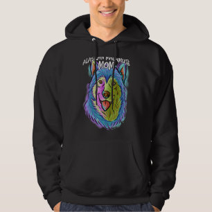 Sudadera Retrato pop colorido Madera de perro malamuta de A