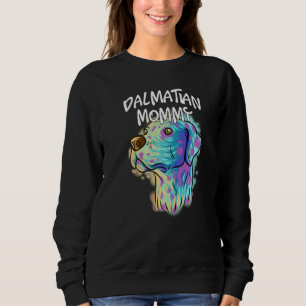 Sudadera Retrato pop colorido Perro dálmata madre de madre 