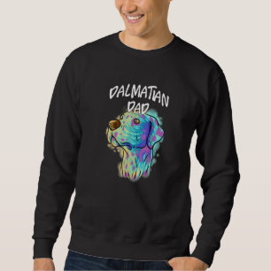 Sudadera Retrato pop colorido Perro dálmata papá padre D