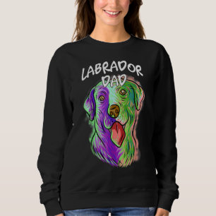 Sudadera Retrato pop colorido Perro de Labrador Da Padre Pa