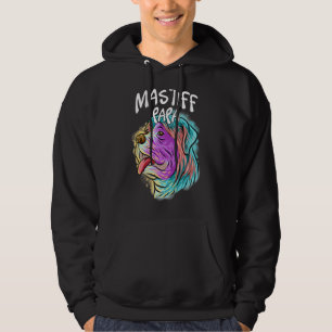 Sudadera Retrato pop colorido: perro malo papá papá papá pa
