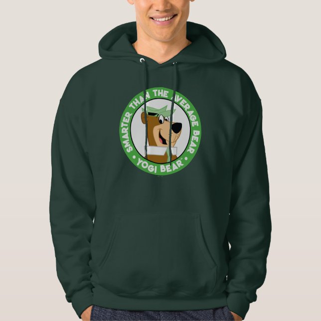 Sudadera Retrato sonriente del oso de Yogi (Anverso)