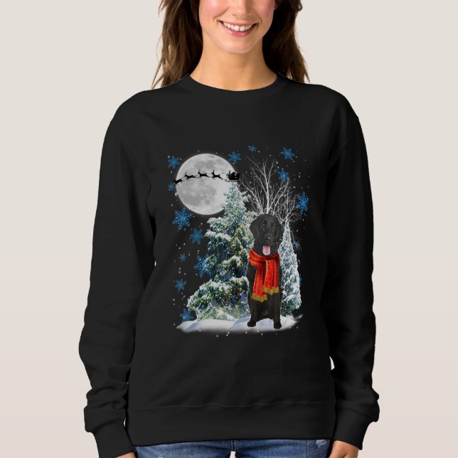 Sudadera Retriever de capa plana Navidad Xmas Árbol Diverti (Anverso)