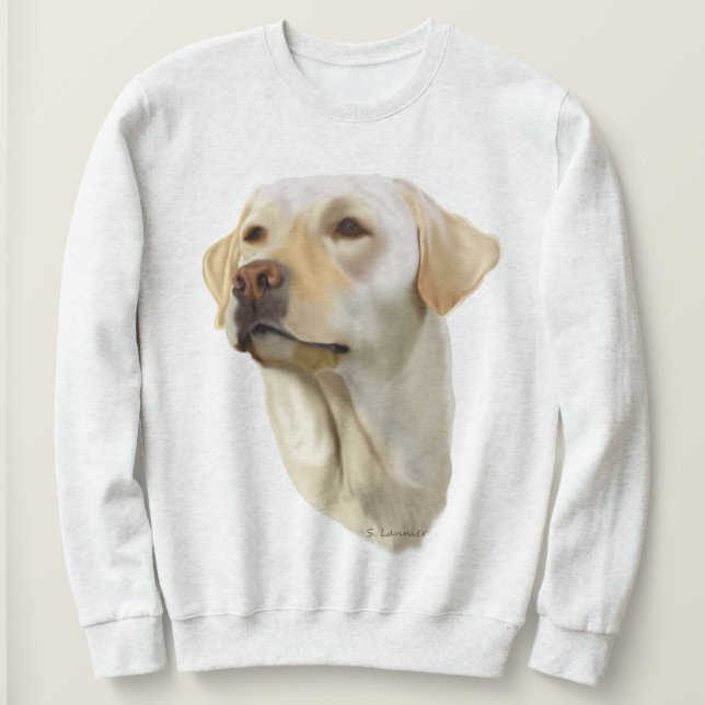 Sudadera Retriever Labrador Amarillo (Anverso del diseño)