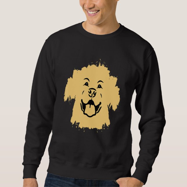 Sudadera Retriever Labrador   Owner Happy Face Dog Lab (Anverso)