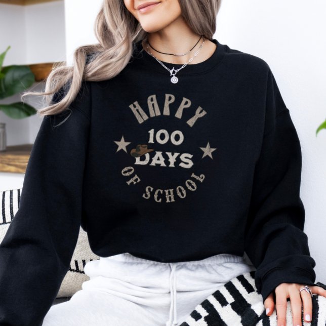 Sudadera Retro 100 días de escuela Gorra de vaqueros de cam (Subido por el creador)