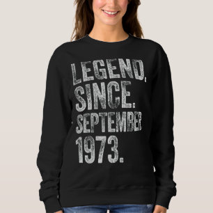 Sudadera Retro 1973 Cumpleaños Leyenda Nacida Desde 1