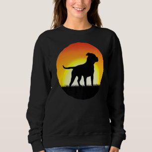Sudadera Retro 1 del antiguo Bulldog blanco norteamericano 