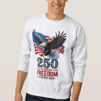 Sudadera Retro 250 Años De Libertad USA Patriótico 4 De Jul