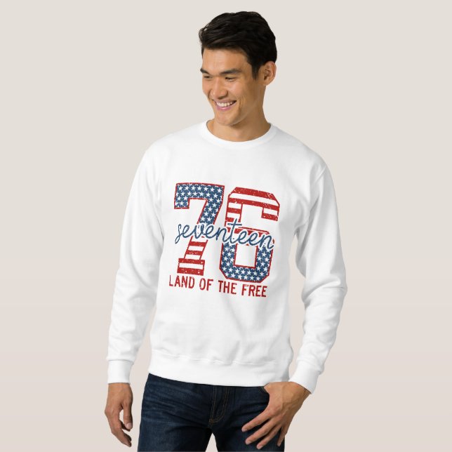 Sudadera Retro 4 de Julio (Anverso completo)