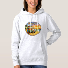 Sudadera Retro 60s Hippie Beach Sunset | Adventure Van Life