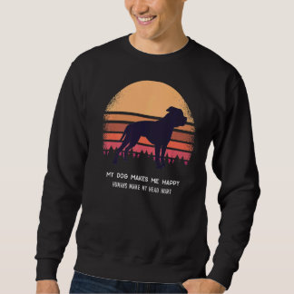 Sudadera Retro 6 del antiguo Bulldog blanco norteamericano 