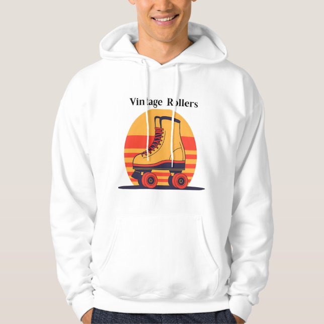 Sudadera Retro 70s Roller Skate Hoodie (Anverso)