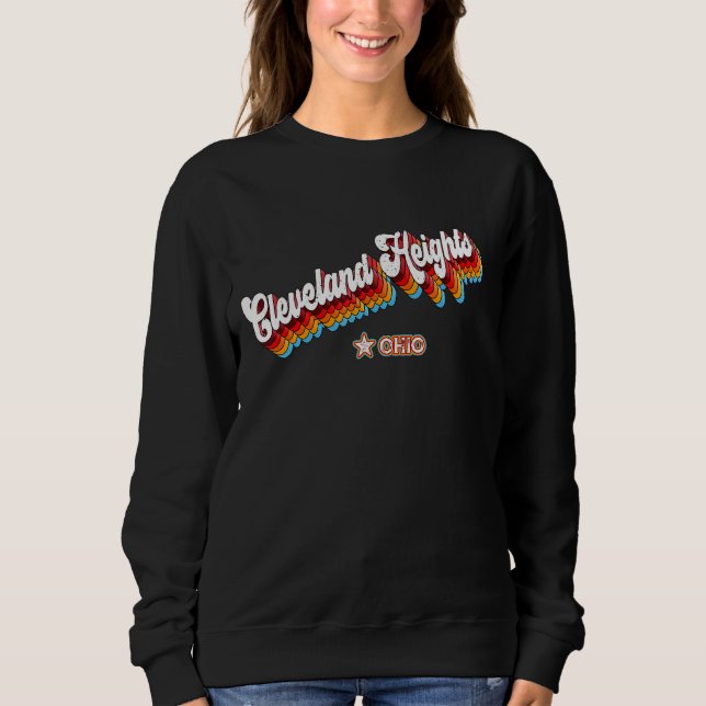 Sudadera Retro 80 Cleveland Heights Ohio Oh (Anverso)