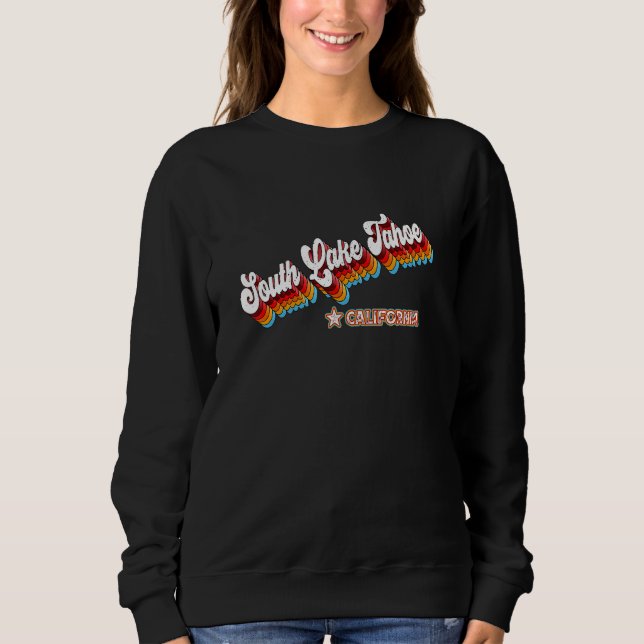 Sudadera Retro 80 Lago Sur Tahoe California Ca (Anverso)
