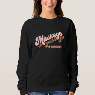 Sudadera Retro 80 Muskego Wisconsin Wi