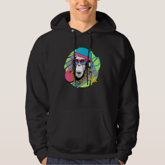 Sudadera Retro 80's 90's Style Chimp Theme 80s 90s Aesthet