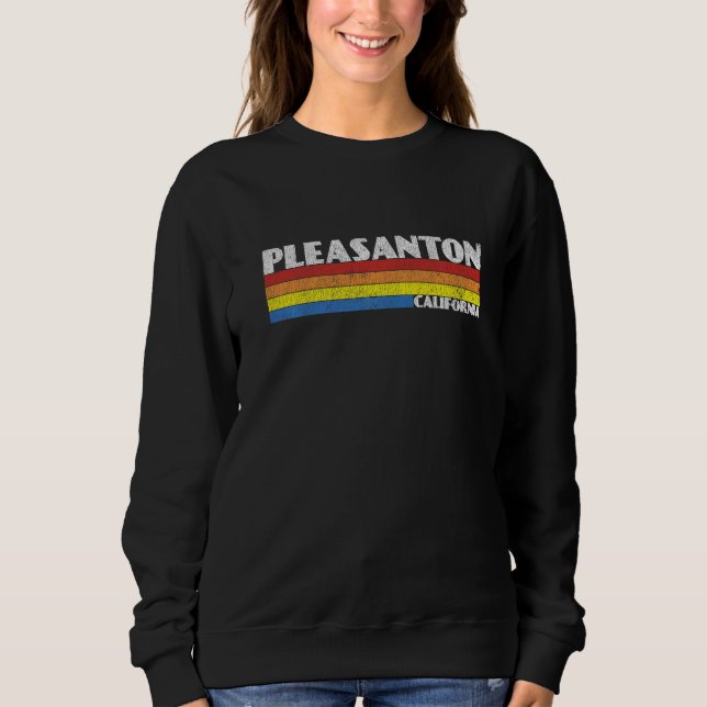 Sudadera Retro 80s California CA Souvenir Pleasanton   (Anverso)