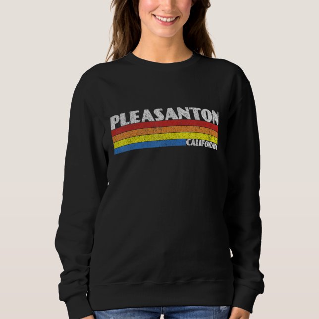Sudadera Retro 80s California CA Souvenir Pleasanton (Anverso)